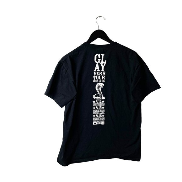 2008 Vintage Y2K Glay Verb Tour T Shirt Adult Black Large L Japanese Rock Band - Picture 3 of 16